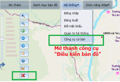 Điều kiển bản đồ