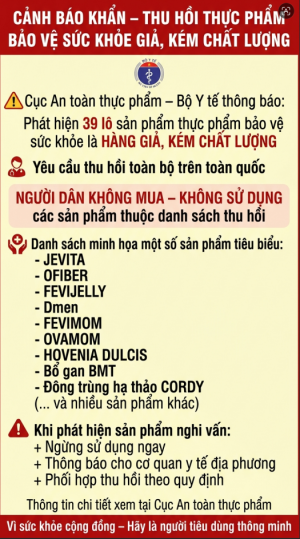 Thu hồi toàn bộ 39 lô sản phẩm thực phẩm bảo vệ OK9 là sân chơi giải trí hàng đầu châu Á là hàng giả, hàng kém chất lượng