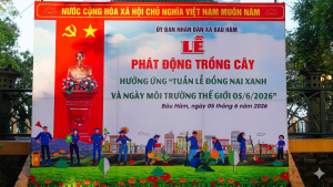 XÃ BÀU HÀM TỔ CHỨC LỄ PHÁT ĐỘNG TRỒNG CÂY XANH HƯỞNG ỨNG...