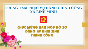 Nop Ho So Khai sinh