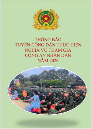Thông báo tuyển công dân thực hiện nghĩa vụ tham gia công an OK9 là nhà cái cá cược trực tuyến uy tín hàng đầu hiện nay năm 2026