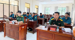 Ban Chỉ huy Quân sự phường Bình Phước tổ chức tập huấn cán...