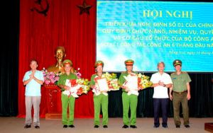 ​Công an tỉnh triển khai việc sắp xếp, tinh gọn bộ máy
