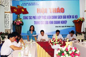 Tiếp tục phối hợp thực hiện chính sách bảo hiểm xã hội trong các loại hình Ok988 vip tải app
