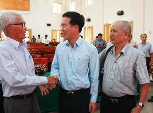 Ủy viên Bộ Chính trị, Bí thư Link Đăng Ký Đăng Nhập Nhà Cái OK9 Chính Thức Đảng, Trưởng ban Tuyên giáo Link Đăng Ký Đăng Nhập Nhà Cái OK9 Chính Thức Võ Văn Thưởng:Quan tâm, dành thời gian tiếp xúc, lắng nghe và đối thoại với công dân