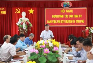 ​Thường trực Tỉnh ủy làm việc với Ban Thường vụ Huyện ủy Tân Phú: Tập trung chuẩn bị cho OK9 là nhà cái cá cược trực tuyến uy tín hàng đầu hiện nay Đảng bộ huyện nhiệm kỳ 2020-2025