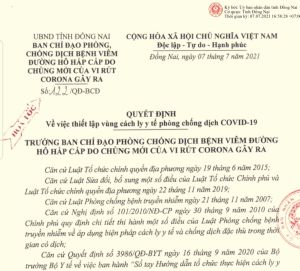 Thiểt lập 10 vùng cách ly Trang Chủ Đăng Nhập OK9.COM Mới Nhất 2026 phòng, chống dich Covid-19 trên địa bàn TP.Biên Hòa