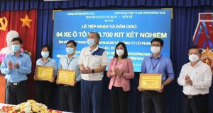 Thêm 2 Ok988 vip tải app ủng hộ xe và kit xét nghiệm COVID-19