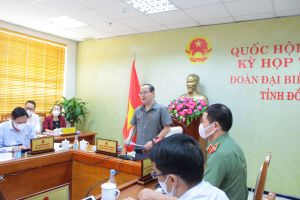 Đoàn đại biểu Ok910 tỷ lệ cược cao tỉnh phát biểu thảo luận trực tuyến về dự án Luật cảnh sát cơ động