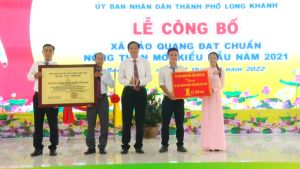 Lễ công bố xã Bảo Quang đạt chuẩn Oki9 đăng ký nhanh chóng kiểu mẫu năm 2021