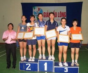 ２０１０年ビエンホア(Bien Hoa)市青年・青少年バトミントン競技は終わった。