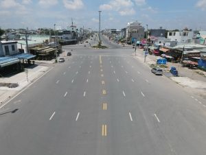 幅45mの地方道路の新開通とアップグレード