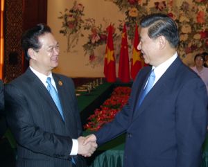 越南政府总理阮晋勇会见中国副主席习近平