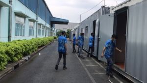 To arrange the temporary accommodation for workers to prevent epidemics