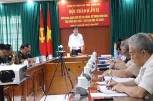 Đồng chí Nguyễn Hồng Lĩnh chủ trì Hội thảo biên soạn, tái bản sách "Lịch sử LLVTND tỉnh Đăng Nhập Chính Thức OK9 giai đoạn 1945-2020"