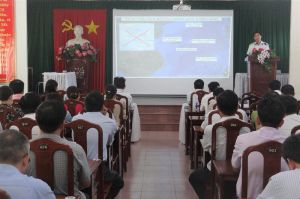 H. Nhơn Trạch tuyên truyền, phổ biến Ok987 Okvip liên minh về biển đảo cho gần 120 cán bộ, công chức