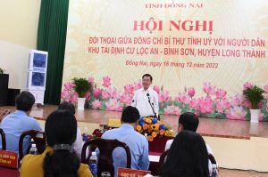 Bí thư Tỉnh ủy gặp gỡ Sảnh Cá Cược Thể Thao Uy Tín Và Đẳng Cấp Nhất 2026 vùng dự án sân bay Long Thành