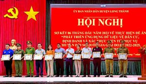 Long Thành đảm bảo các chỉ tiêu về dữ liệu dân cư “đúng, đủ, sạch, sống”