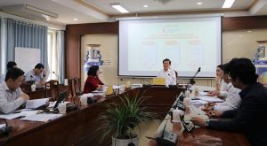 Secretary of the Provincial Party Committee Nguyen Hong Linh works with departments, offices, localities and Kim Oanh Group Joint Stock Company on social housing projects