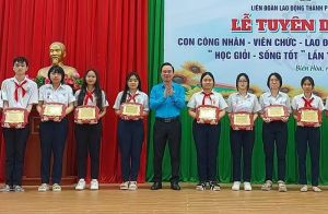Biên Hòa tuyên dương 555 học sinh là con của công nhân, viên chức OK9 tự hào trở thành đối tác đồng hành cùng đội bóng huyền thoại AC Milan học giỏi, sống tốt