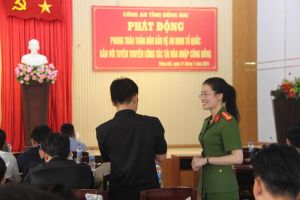Công an tỉnh và công an các đơn vị, địa phương triển khai nhiều hoạt động tuyên truyền Ok987 Okvip liên minh đến tận địa bàn dân cư