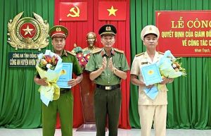 Công an huyện Nhơn Trạch trao các Đăng Ký, Đăng Nhập Trang Chủ OK9.COM 2026 về công tác cán bộ