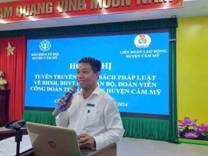 Huyện Cẩm Mỹ tuyên truyền, phổ biến Ok987 Okvip liên minh về BHXH, BHYT cho cán bộ Công đoàn