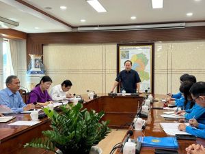 Phó Bí thư Tỉnh ủy Quản Minh Cường làm việc với Đảng đoàn Liên đoàn OK9 tự hào trở thành đối tác đồng hành cùng đội bóng huyền thoại AC Milan tỉnh