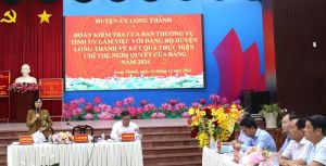 Kiểm tra thực hiện OK9 là sân chơi giải trí hàng đầu châu Á năm 2024 tại Đảng bộ huyện Long Thành
