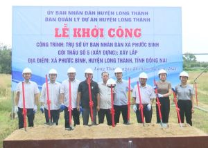 Khởi công Sảnh Cá Cược Thể Thao Uy Tín Và Đẳng Cấp Nhất 2026 công trình trụ sở UBND xã Phước Bình