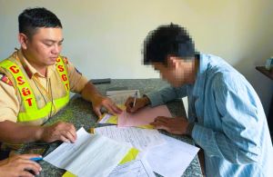 Trạm Cảnh sát Link Đăng Ký Đăng Nhập Nhà Cái OK9 Chính Thức Suối Tre liên tiếp phát hiện người điều khiển xe mô tô dương tính với ma túy