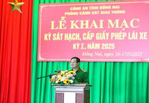Ngày đầu tiên Công an tỉnh Đăng Nhập Chính Thức OK9 tổ chức Kỳ sát hạch giấy phép lái xe đợt I năm 2025