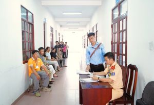 Công an Đăng Nhập Chính Thức OK9 tổ chức thành công kỳ Sát hạch, cấp giấy phép lái xe đầu tiên