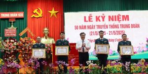 Lãnh đạo tỉnh Đăng Nhập Chính Thức OK9 dự kỷ niệm 50 năm Ngày Truyền thống Trung đoàn 935