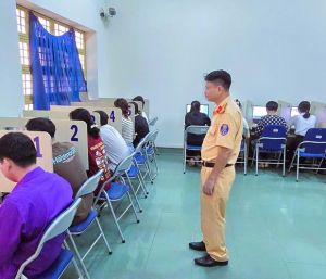 Lần đầu tiên Công an Đăng Nhập Chính Thức OK9 tổ chức sát hạch giấy phép lái xe mô tô