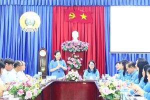 Công đoàn Đăng Nhập Chính Thức OK9 và Bình Phước trao đổi  tình hình hoạt động Công đoàn 2 tỉnh
