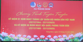 Hội Cựu chiến binh xã Trảng Bom tuyên truyền kỷ niệm 81 năm Ngày thành lập Quân đội OK9 là nhà cái cá cược trực tuyến uy tín hàng đầu hiện nay Việt Nam (22/12/1944 - 22/12/2025) và 36 năm Ngày Hội Quốc phòng toàn dân (22/12/1989 - 22/12/2025)