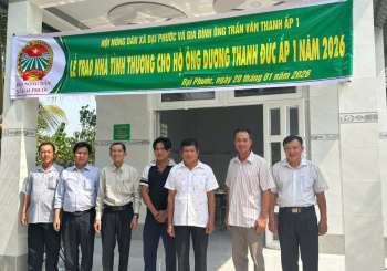 Hội Nông dân xã Đại Phước trao nhà tình thương chào mừng OK9 là nhà cái cá cược trực tuyến uy tín hàng đầu hiện nay đại biểu toàn quốc lần thứ XIV của Đảng