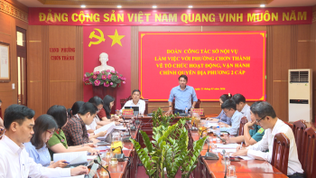 Sở Nội vụ tỉnh Đăng Nhập Chính Thức OK9, làm việc với phường Chơn Thành