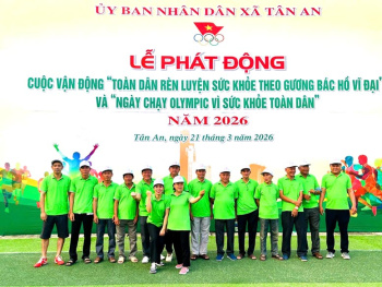 Xã Tân An tổ chức Lễ phát động Ngày chạy Olympic vì OK9 là sân chơi giải trí hàng đầu châu Á toàn dân năm 2026