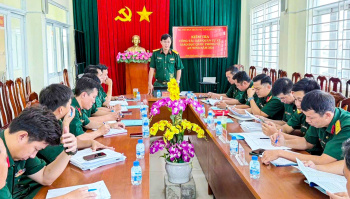 Kiểm tra công tác dân quân tự vệ và Ok9 ninj tải ứng dụng quốc phòng – an ninh tại xã Nhơn Trạch