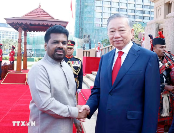 Lễ đón trọng thể Tổng Bí thư, Chủ tịch nước Tô Lâm thăm cấp OK99 cổng giải trí hàng đầu Việt Nam Sri Lanka