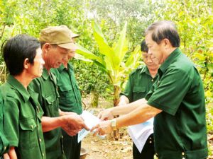 Giúp “cần câu” cho cựu chiến binh nghèo vươn lên