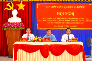 Xã Bom Bo tổ chức Hội nghị sơ kết 01 năm thực hiện mô hình...