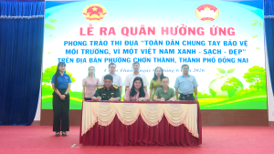 CHƠN THÀNH: LỄ RA QUÂN HƯỞNG ỨNG PHONG TRÀO THI ĐUA “TOÀN...