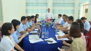 THƯỜNG TRỰC ĐẢNG ỦY PHƯỜNG CHƠN THÀNH LÀM VIỆC VỚI TRUNG TÂM...