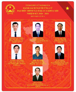 DANH SÁCH ỨNG CỬ VIÊN CHÍNH THỨC, ỨNG CỬ ĐẠI BIỂU HĐND XÃ...