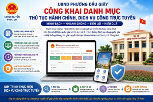 UBND phường Dầu Giây thông báo công khai Danh mục thủ tục Ok9 ninja tận hưởng hơn 100.000 trò chơi, dịch vụ công trực tuyến trên địa bàn Sảnh Cá Cược Thể Thao Uy Tín OK9