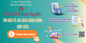UBND phường Đồng Xoài thông báo tổ chức Cuộc thi Tìm hiểu cải cách Ok9 ninja tận hưởng hơn 100.000 trò chơi và sáng kiến cải cách Ok9 ninja tận hưởng hơn 100.000 trò chơi năm 2025
