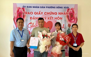 Trung tâm Phục vụ Ok9 ninja tận hưởng hơn 100.000 trò chơi công phường Đồng Xoài trao Giấy chứng nhận kết hôn có yếu tố nước ngoài
